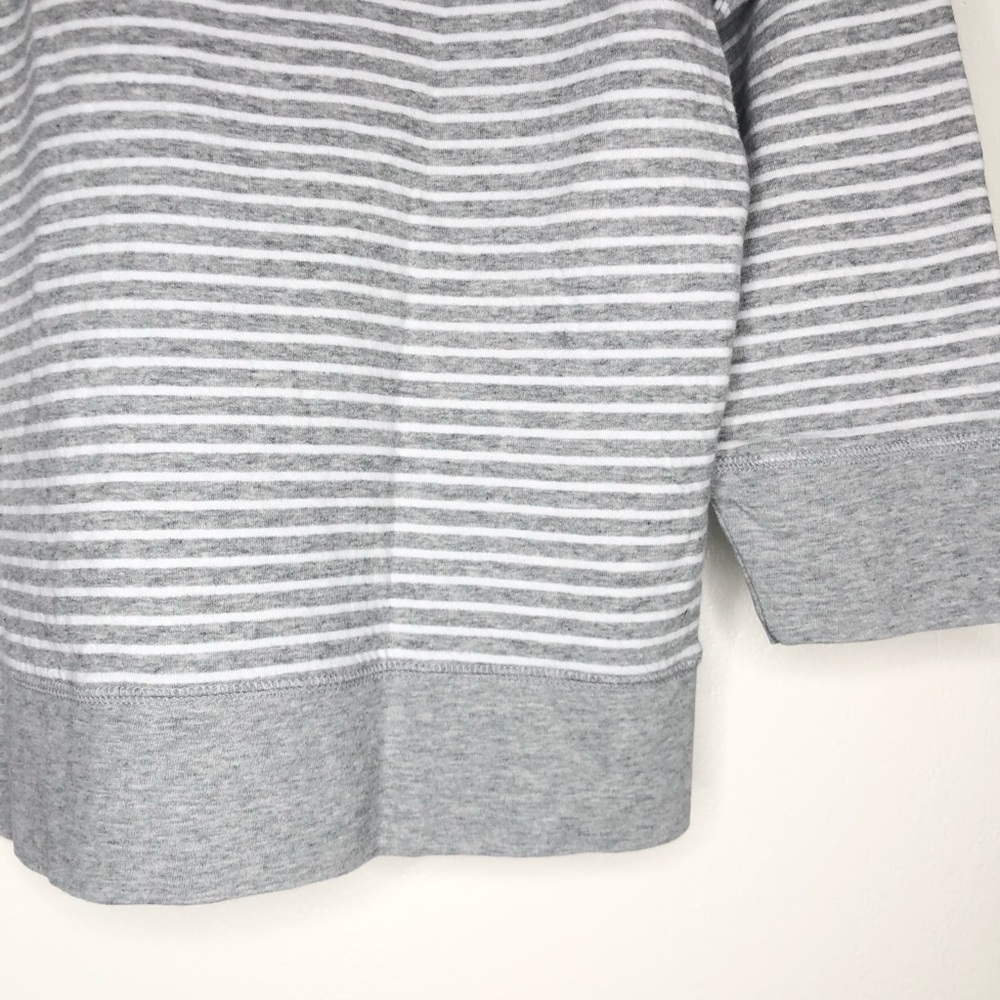 James Perse Striped Raglan Pullover Sweatshirt4 - image 4